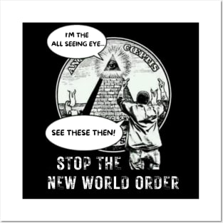 Stop the New World Order Posters and Art